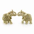 Elefantes em Metal Dourado Elefantes em Metal Dourado