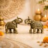 Elefantes em Metal Dourado Elefantes em Metal Dourado