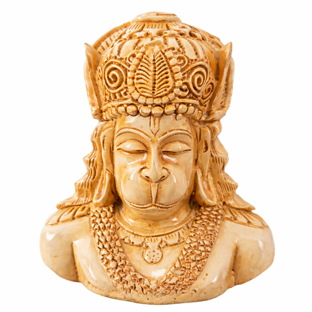 Busto Hanuman em Resina