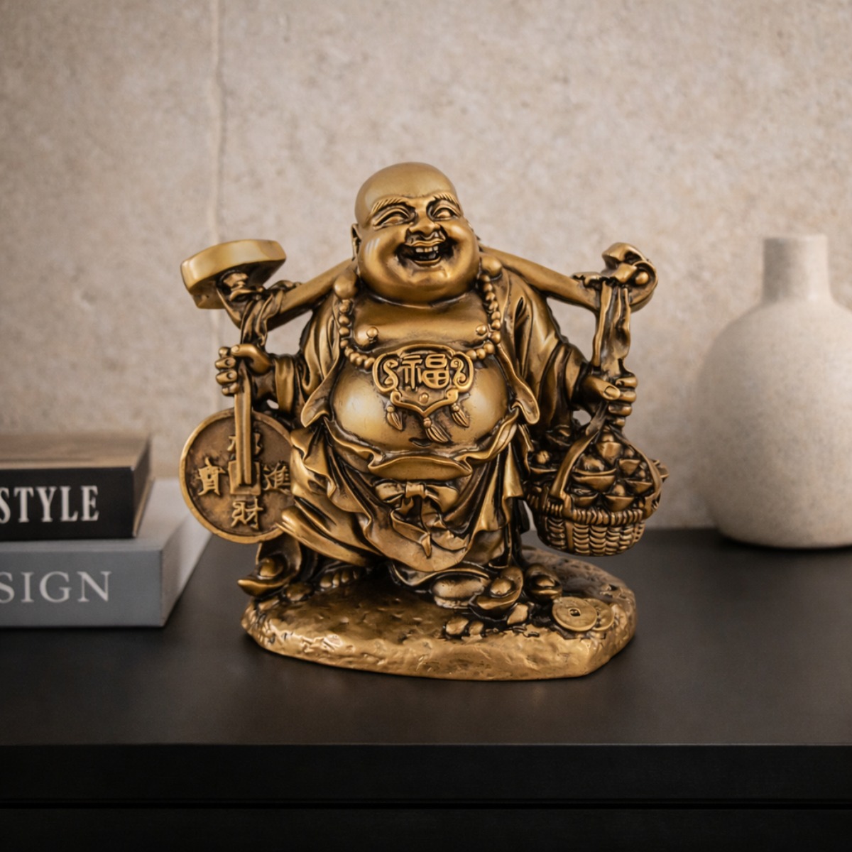 Estátua Buda da Fortuna 10 cm