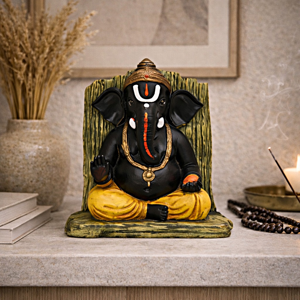 Estátua Ganesha em Resina 30 cm
