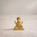 Estátua Lakshmi em Metal Dourado Modelo 5