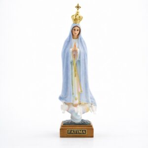 Estátua Nossa Senhora de Fátima Manto Azul do Tempo