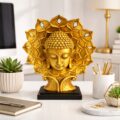 Busto de Buda Aura Dourada 29 cm