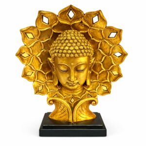 Busto de Buda Aura Dourada 29 cm