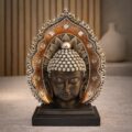 Busto de Buda Mandala Dourada 26 cm
