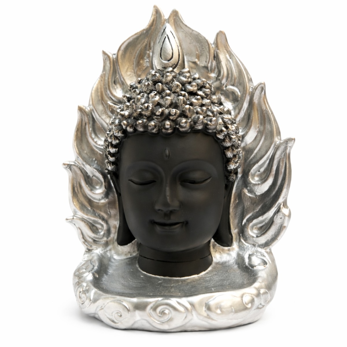Cabeça Buda Chama da Iluminação 17 cm