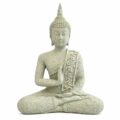 Escultura Buda Cinza Zen 15 cm