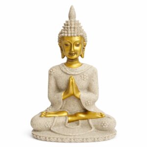 Escultura Buda Oração da Serenidade 21 cm