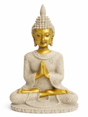 Escultura Buda Oração da Serenidade 21 cm