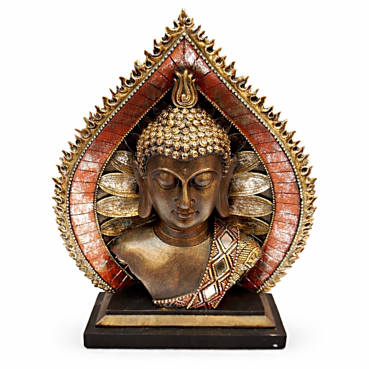 Escultura Buda Portal da Iluminação 29 cm