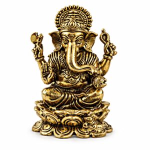 Escultura de Ganesha em Metal Modelo 11 - 3.80 cm
