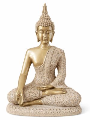 Estátua Buda Sabedoria Zen 20 cm