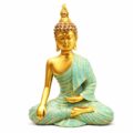 Estátua Buda Serenidade Turquesa 33 cm
