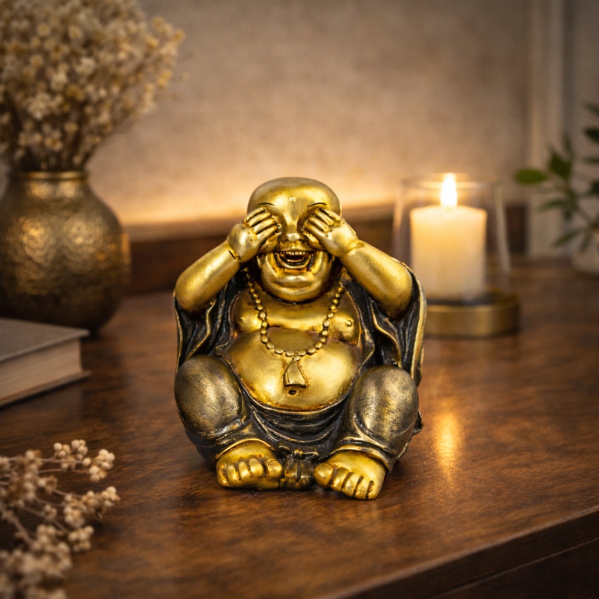 Estatua Buda da Alegria Consciente 10 cm