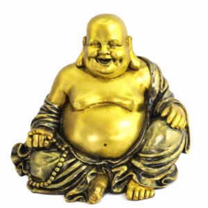 Estátua Buda da Riqueza Zen 17 cm