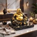 Estátua Buda da Riqueza Zen 17 cm