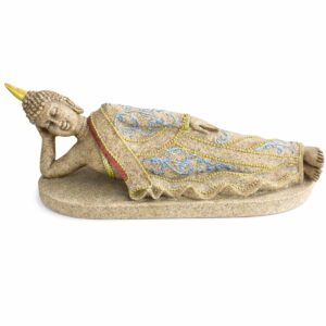 Estátua Buda do Repouso Contemplativo 21 cm