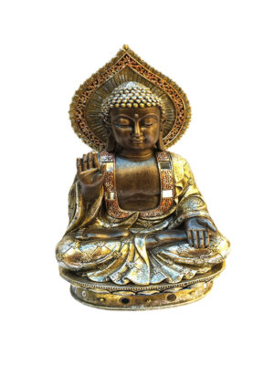 Estátua Decorativa Buda Guardião da Paz