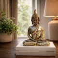 Estátua Decorativa Buda Harmonia Zen 20 cm