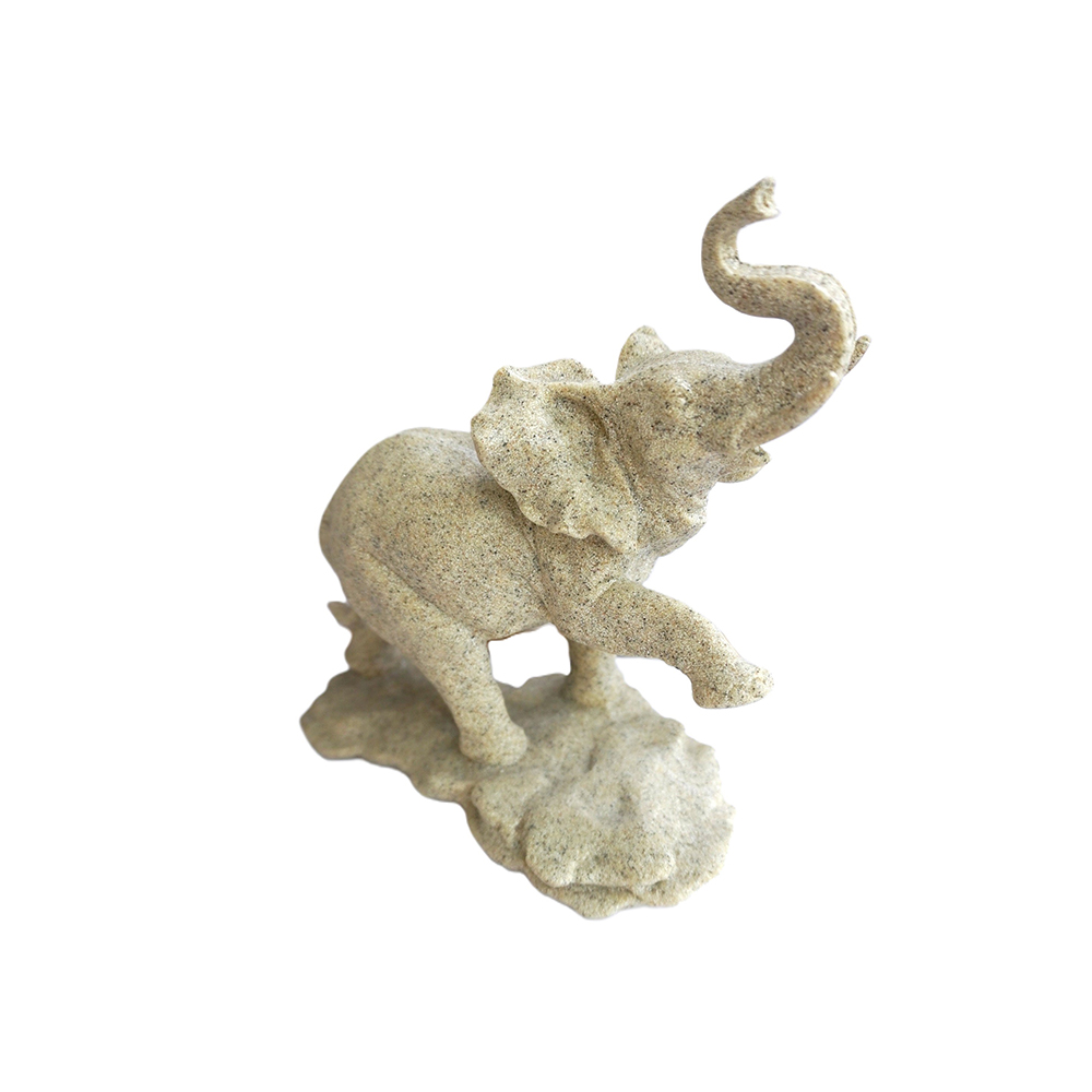 Estátua Elefante com Tromba Erguida