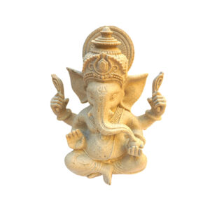 Estátua Ganesha Pedra Fosca Natural
