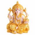 Estátua Ganesha da Abundância Dourada 19 cm Estátua Ganesha da Abundância Dourada 19 cm