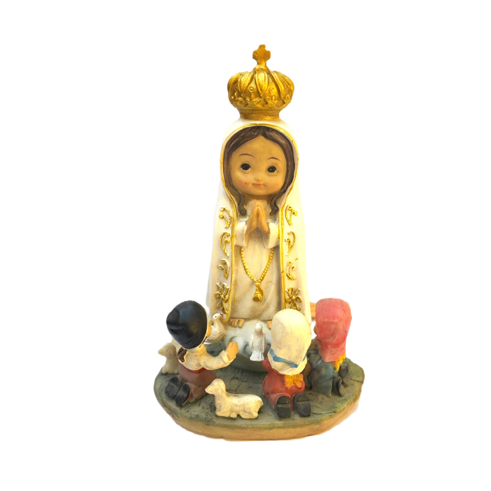 Estátua Nossa Senhora de Fátima com Pastores