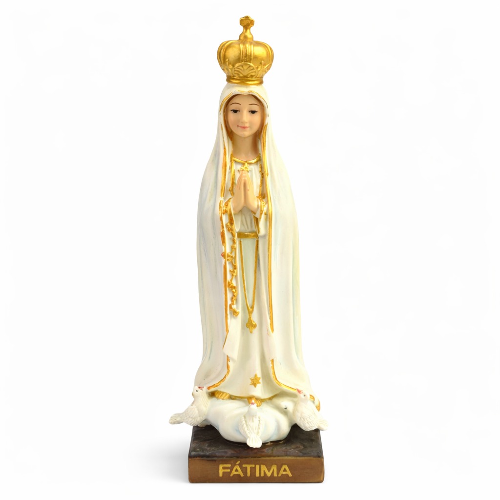 Estátua Virgem de Fátima em Resina