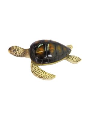 Tartaruga Realista Decorativa em Resina