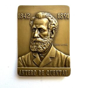 Antero de Quental Bronze Medallion