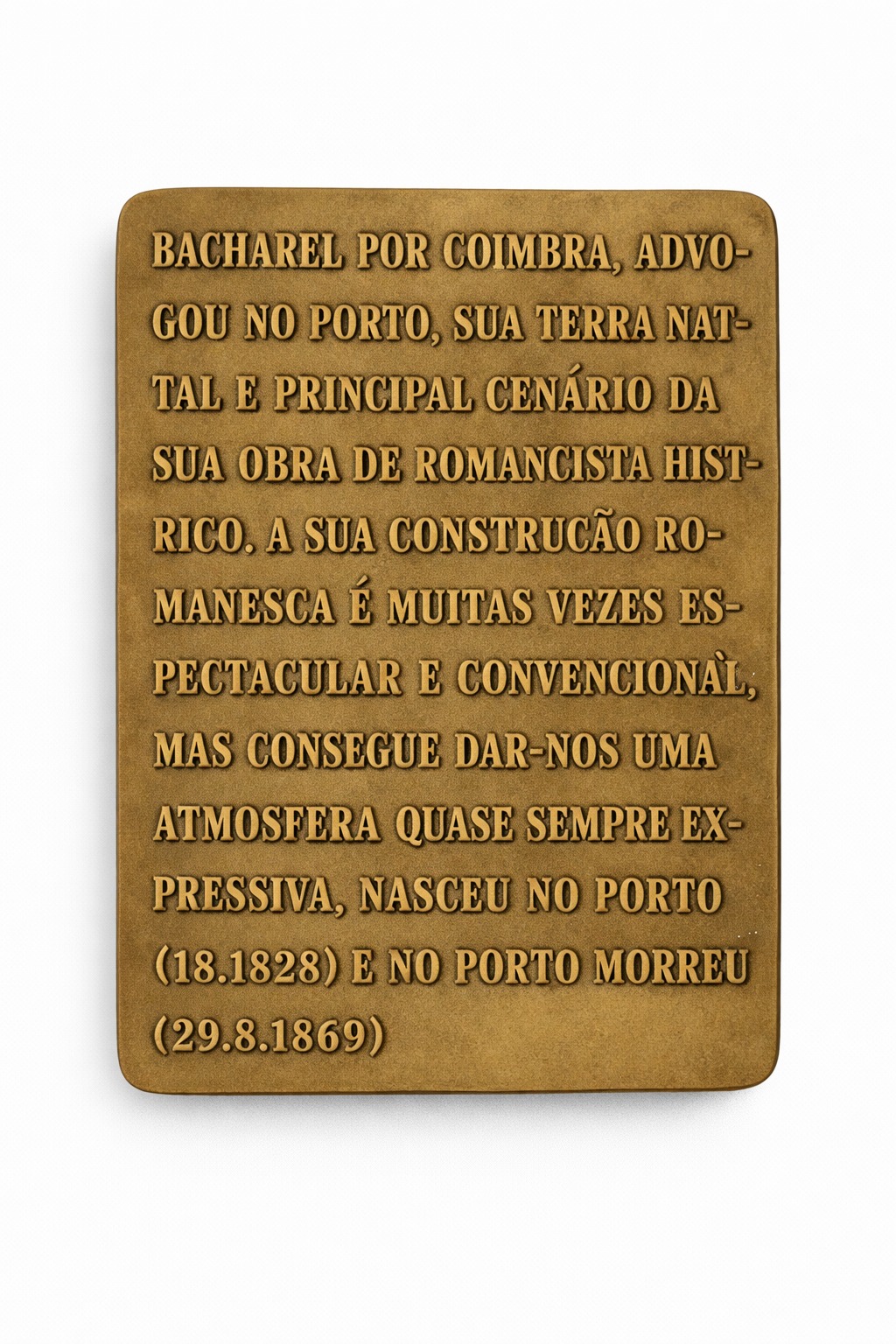 Arnaldo Gama Bronze Medallion