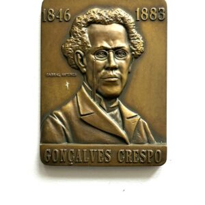 Placa Bronze Gonçalves Crespo