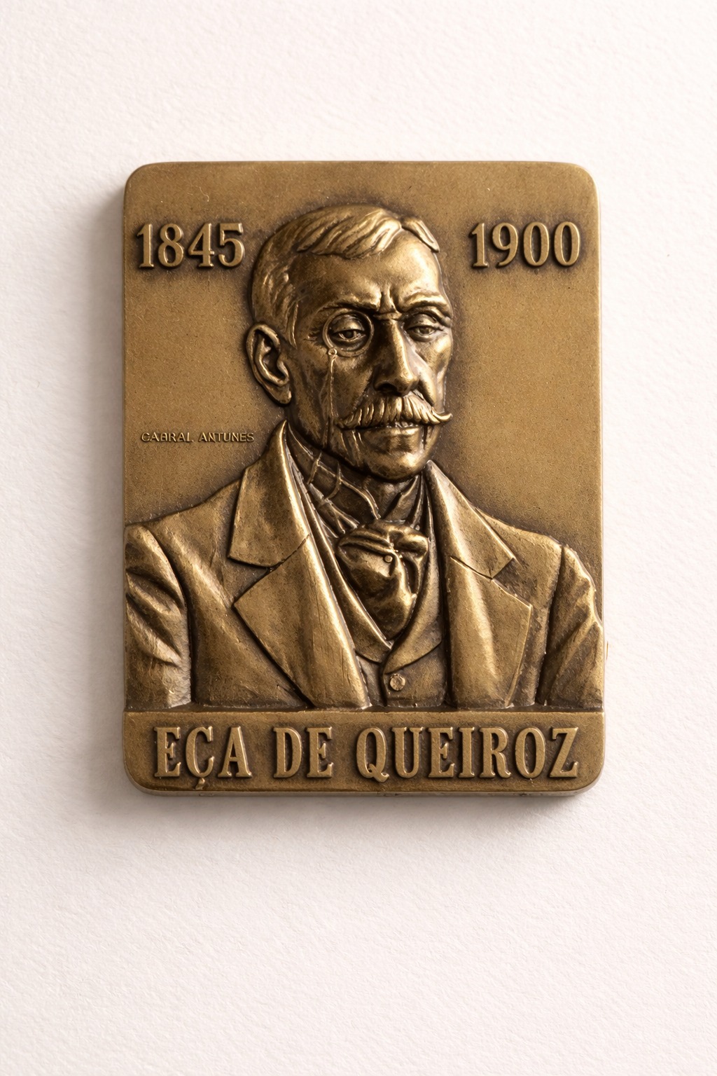Eça de Queirós Bronze Medallion