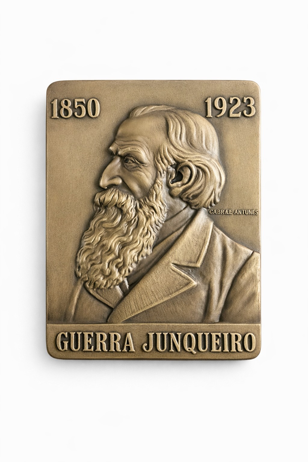 Guerra Junqueiro Bronze Medallion