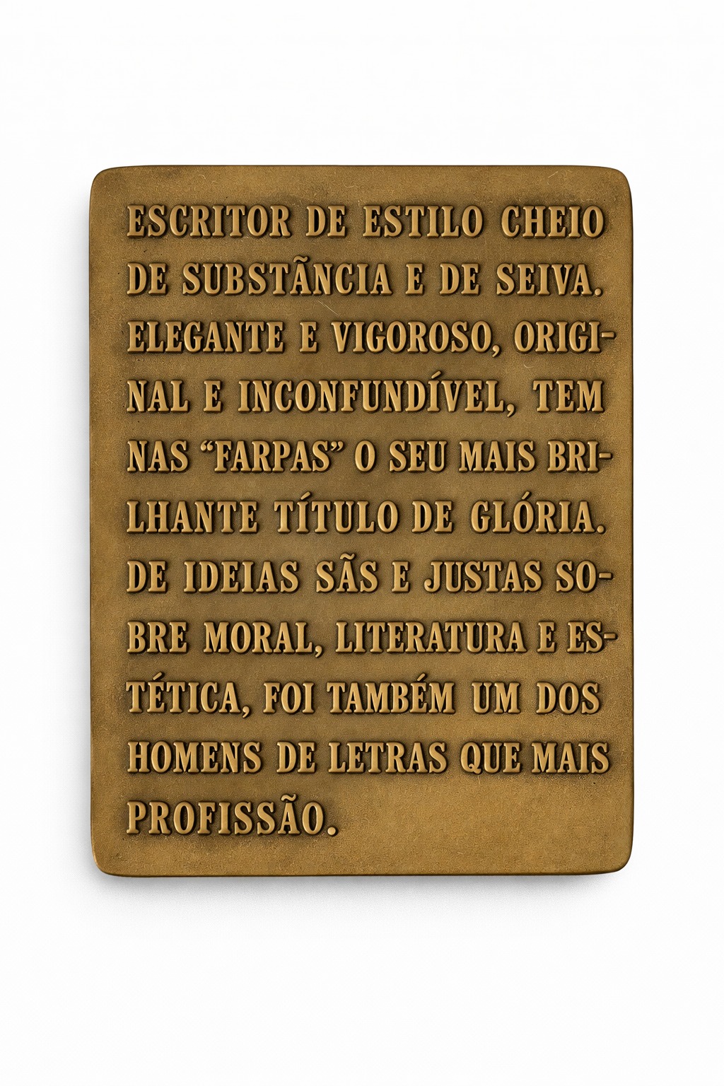 Ramalho de Ortigão Bronze Medallion