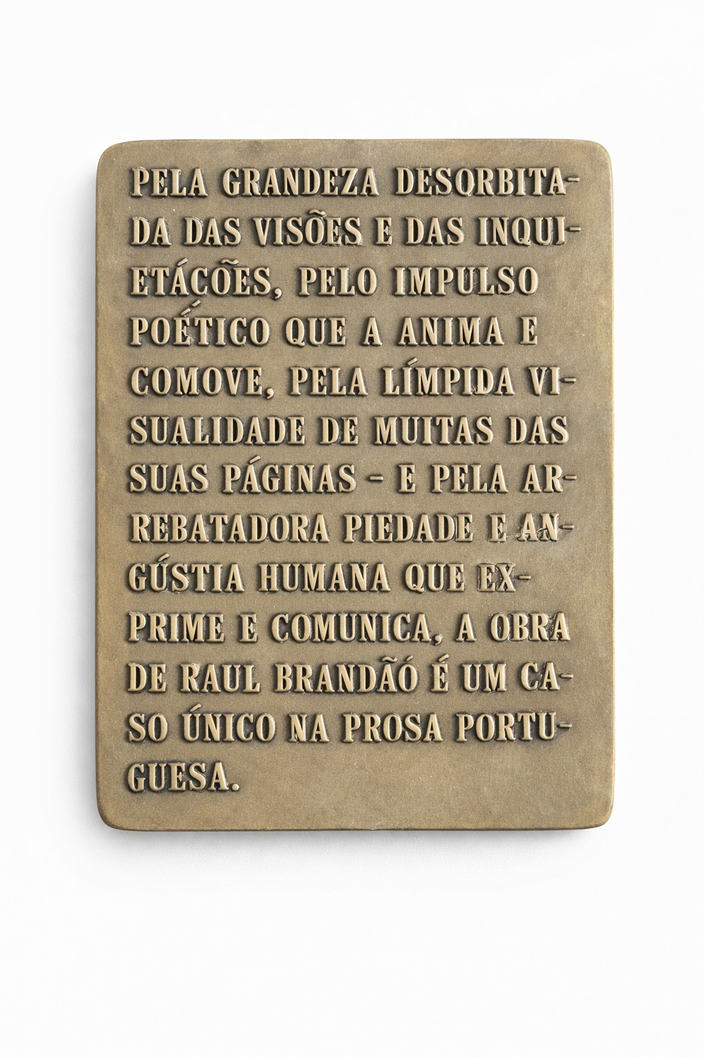 Raúl Brandão Bronze Medallion