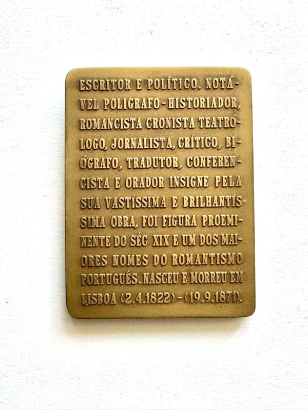 Rebelo da Silva Bronze Medallion (2) Rebelo da Silva Bronze Medallion