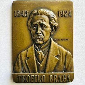 Teófilo Braga Bronze Medallion
